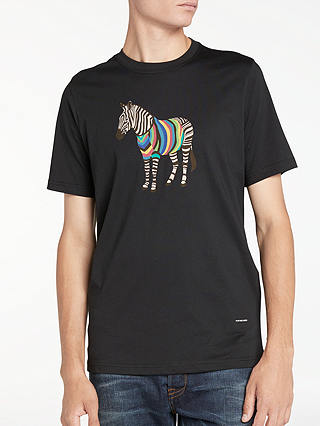 PS by Paul Smith Large Zebra Print Crew T-Shirt
