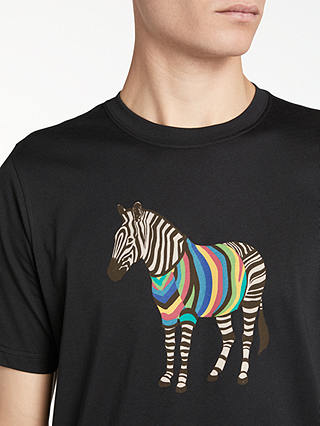 PS by Paul Smith Large Zebra Print Crew T-Shirt at John Lewis & Partners