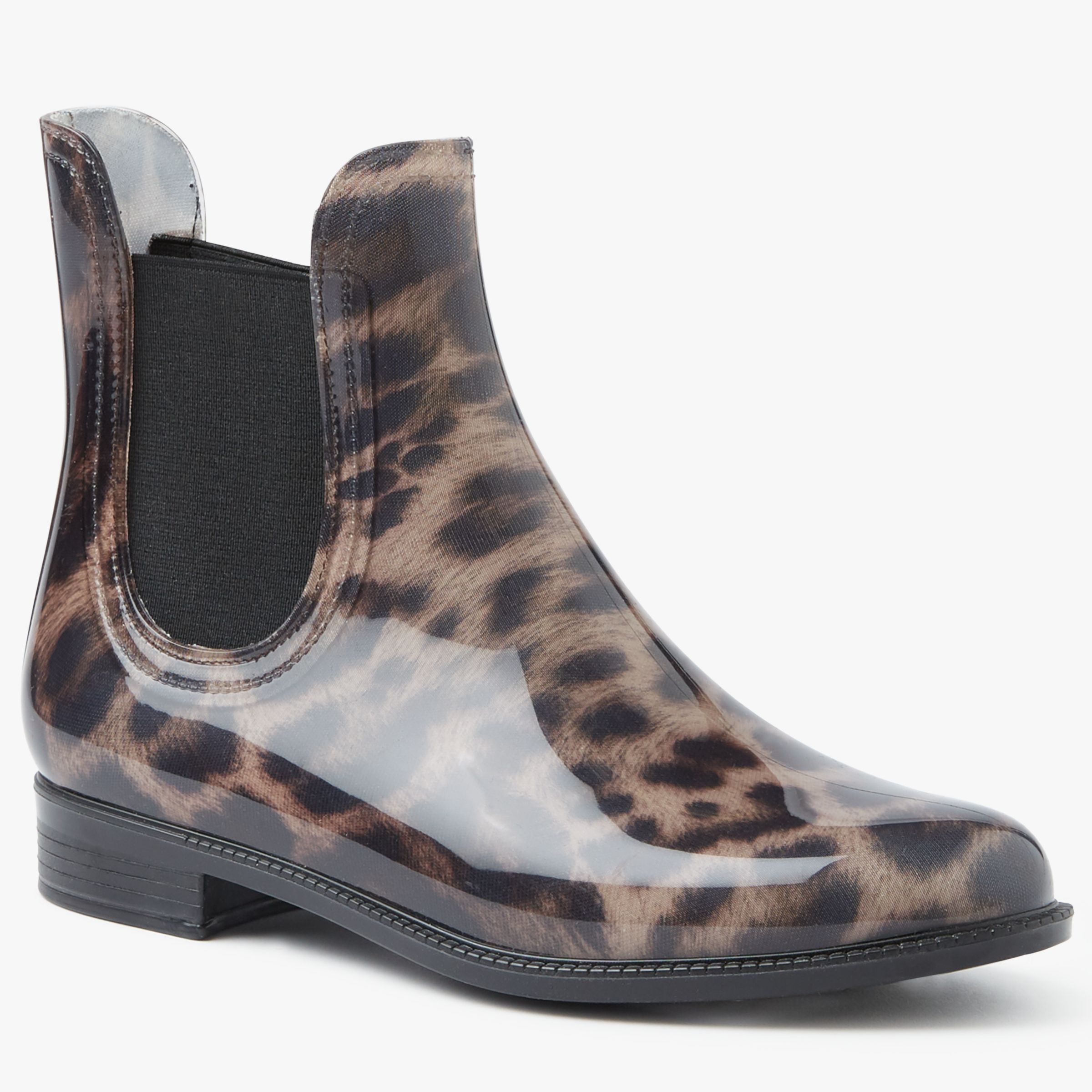 leopard print wellington boots