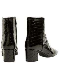 Karen Millen Block Heeled Ankle Boots, Black, 3