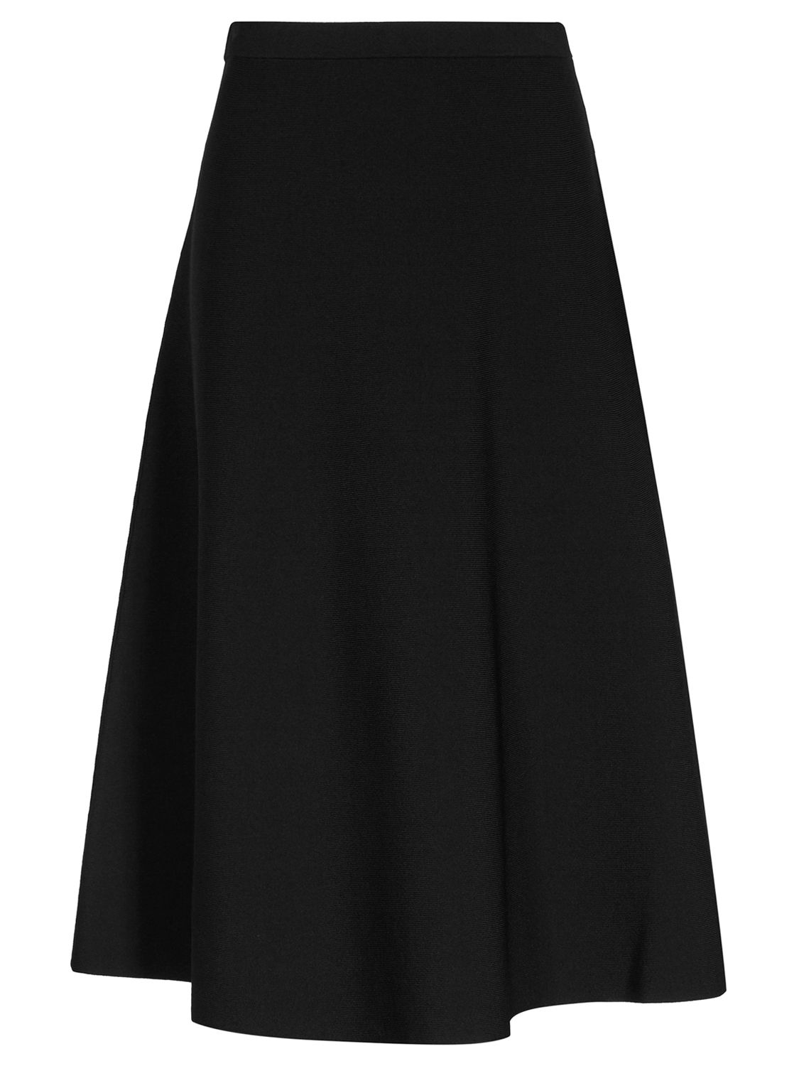 Reiss Loretta A-Line Knitted Skirt, Black
