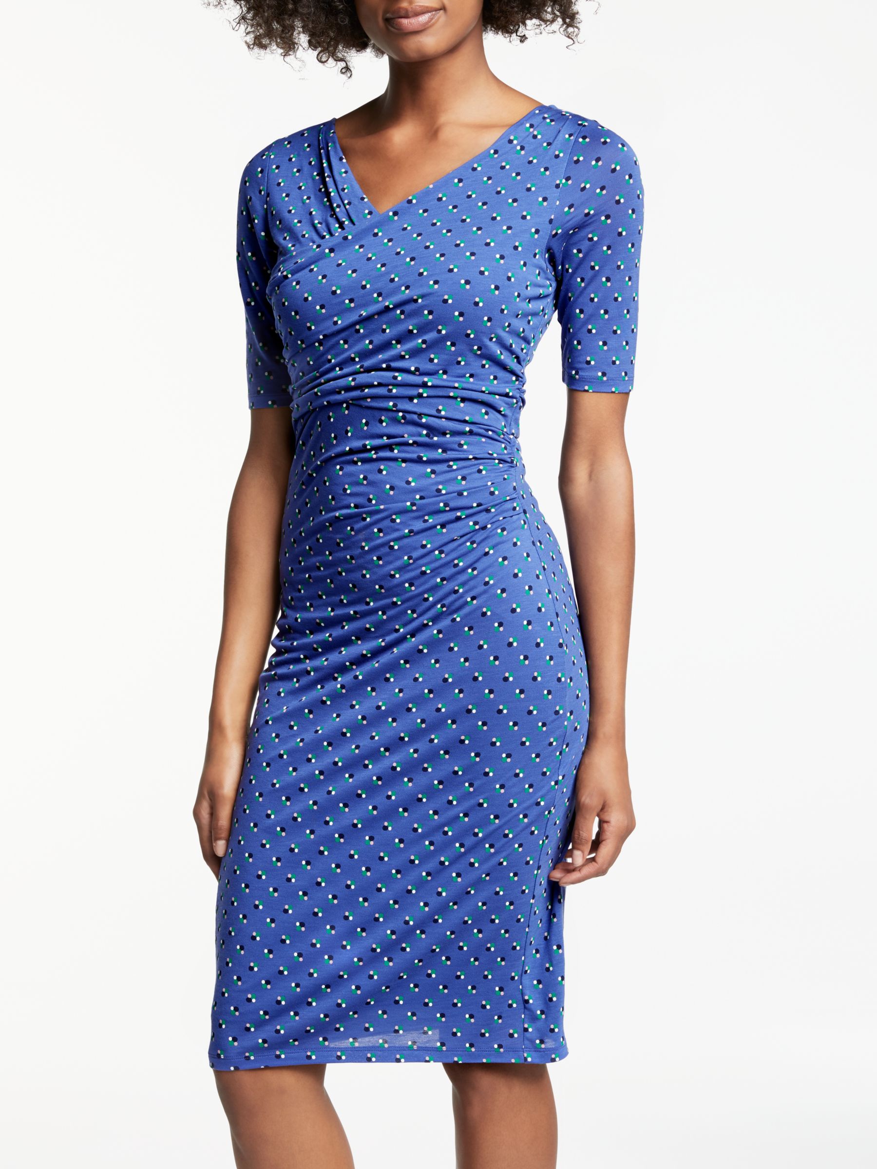 ruched jersey dress