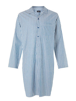 John Lewis & Partners Gorleston Stripe Nightshirt, Blue
