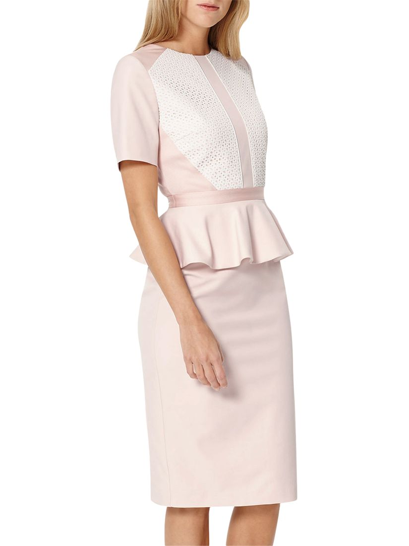 Damsel in a Dress Olympia Dress, Dusk Pink 18 female Main: 50% Cotton, 39% Polyester, 11% Elastane