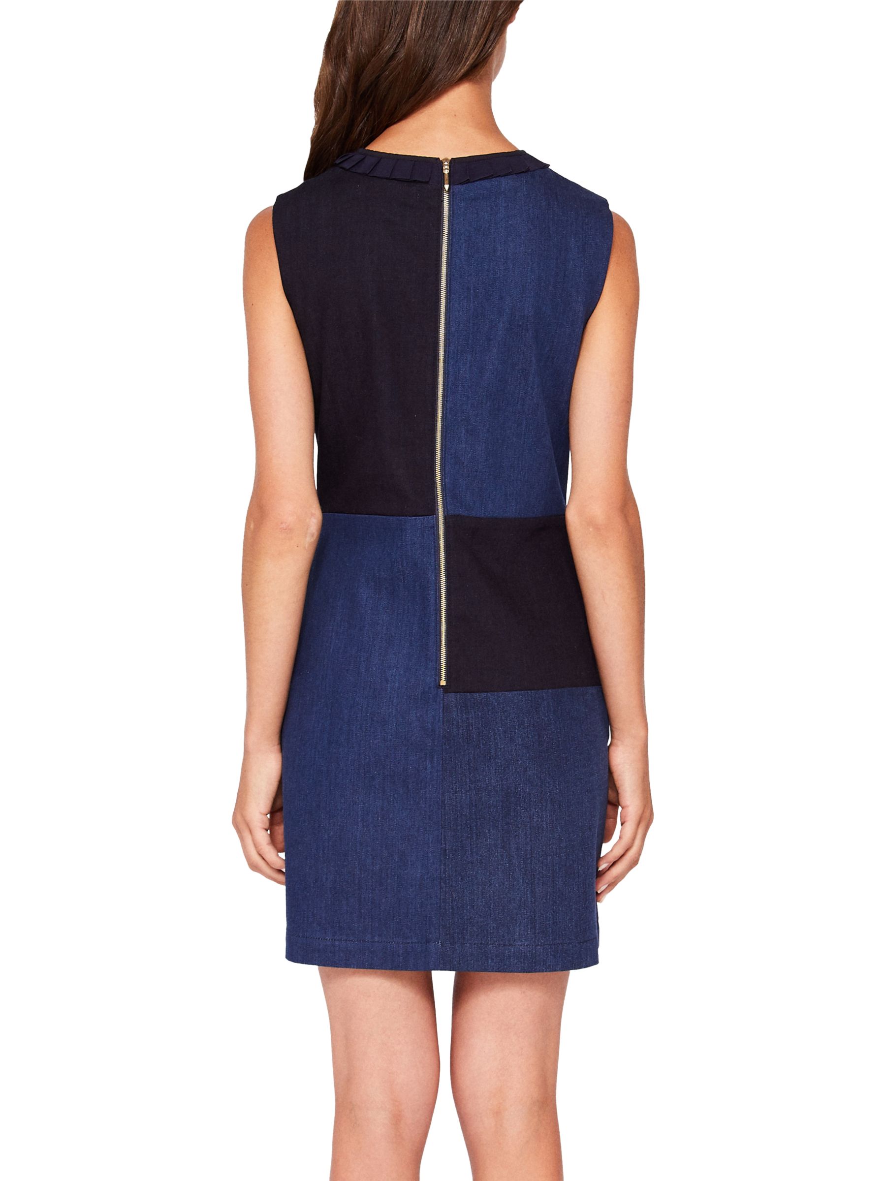 Ted Baker Colour By Numbers Morfee Denim Dress, Mid Wash Blue