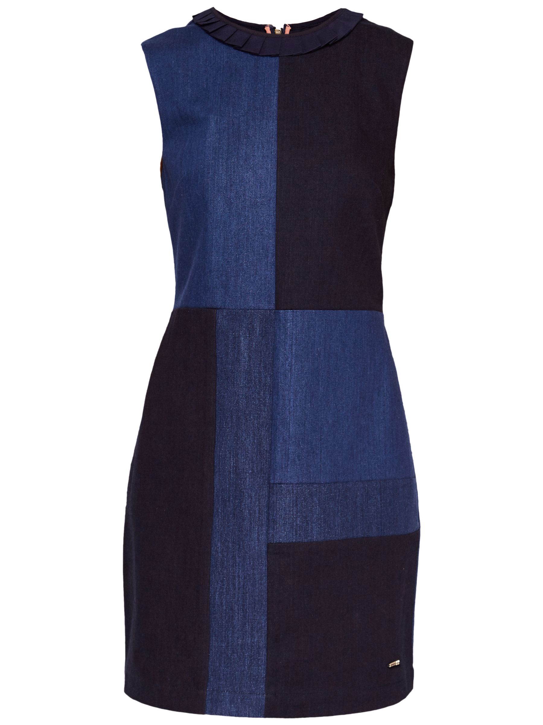 Ted Baker Colour By Numbers Morfee Denim Dress, Mid Wash Blue