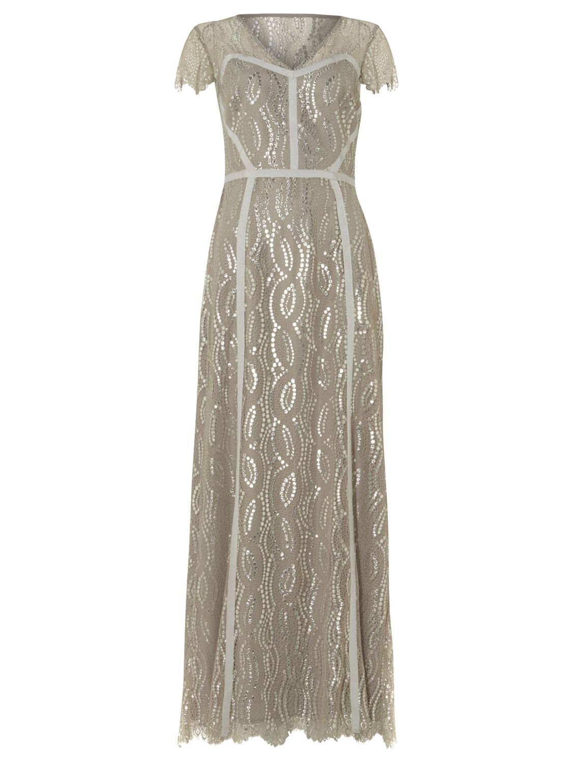 Phase Eight Collection 8 Hali Lace Dress, Silver