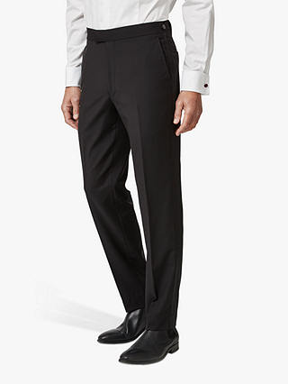 Chester by Chester Barrie Wool Mohair Slim Fit Dress Suit Trousers, Black