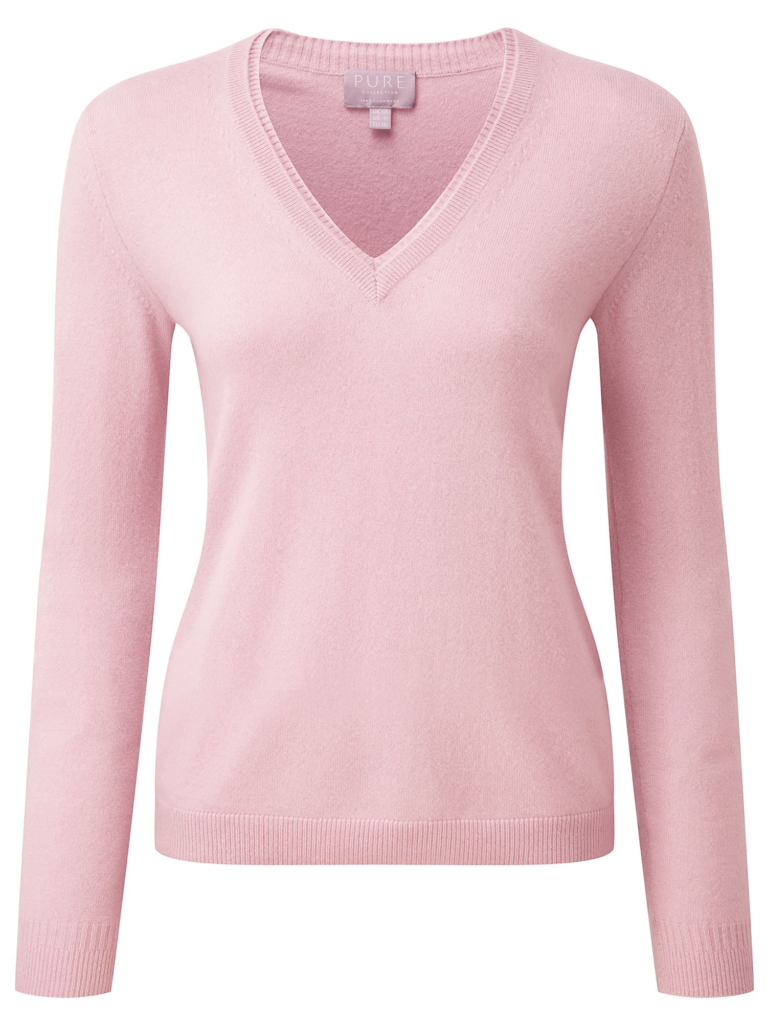 Pure Collection Cashmere Double V Neck Jumper