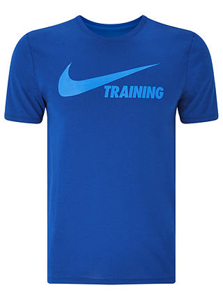 Nike Swoosh DRI-FIT Training T-Shirt, Gym Blue