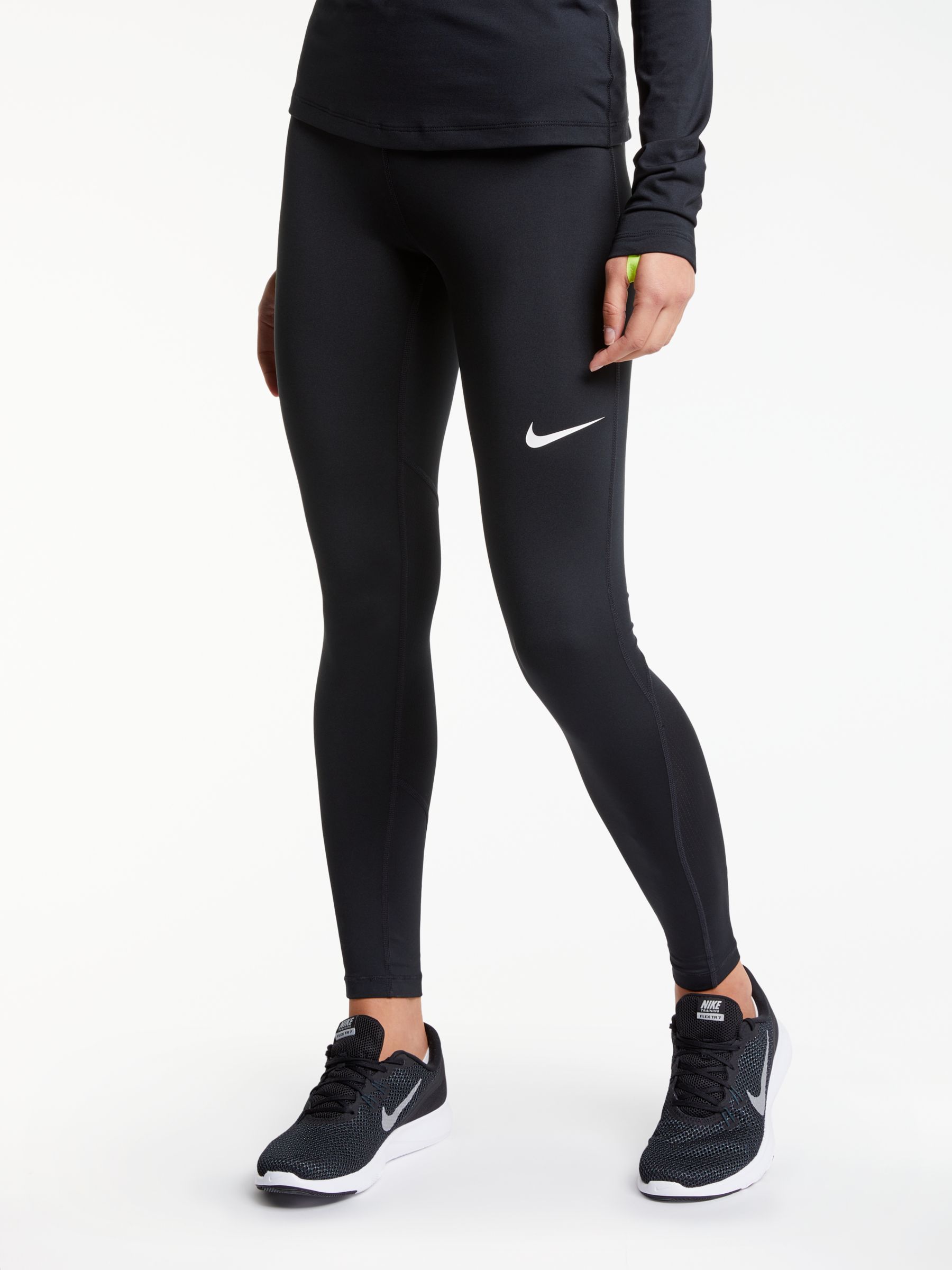 Nike Pro Training Tights, Black/White, XS