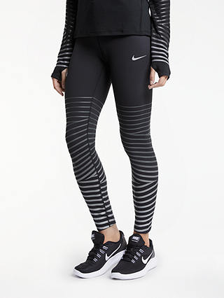 Nike Power Epic Lux Flash Running Tights, Black/Anthracite