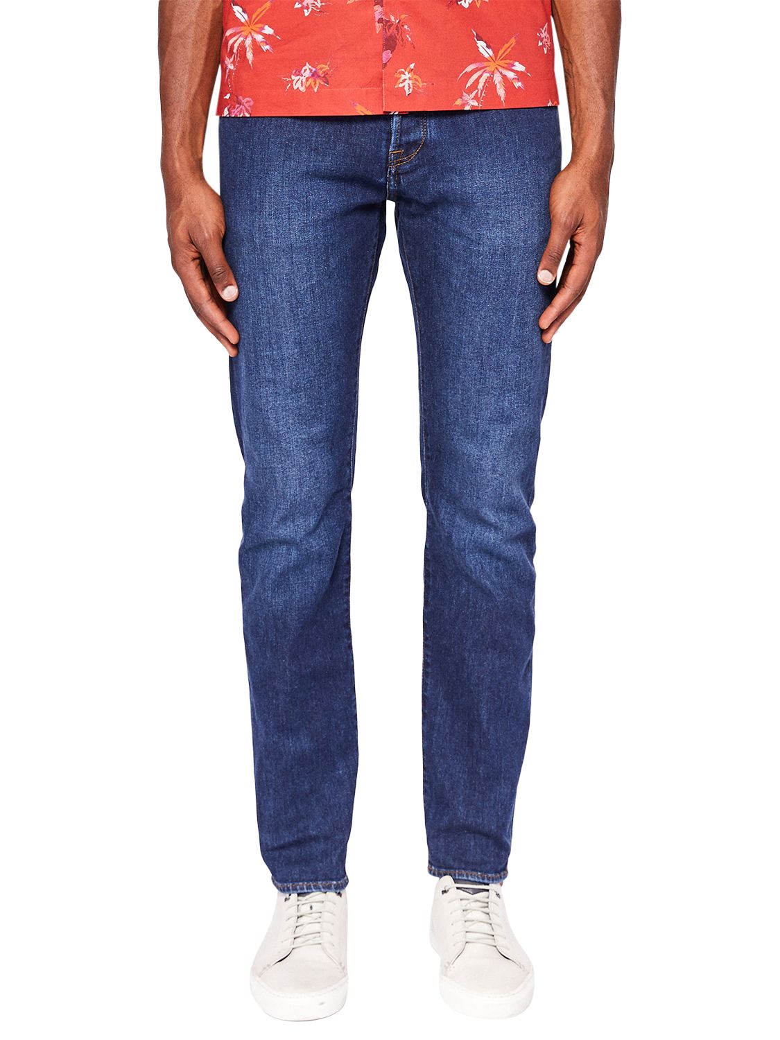 Ted Baker Deetz Tapered Jeans, Mid Wash 
