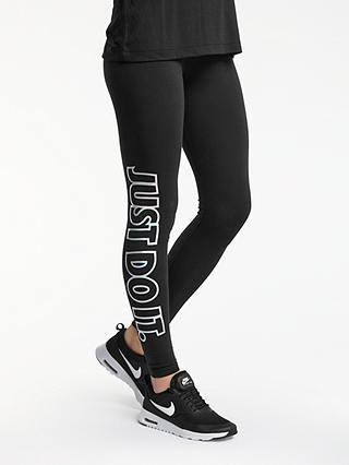 Nike Slogan Sportswear Leggings, Black