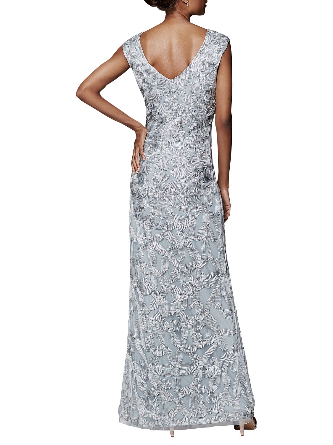 Phase Eight Collection 8 Serenna Tapework Dress, Pale Blue
