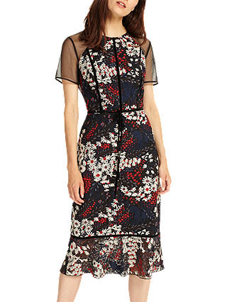 Phase Eight Maylin Embroidered Dress, Multi