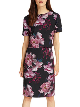 Phase Eight Kaylor Floral Layered Dress, Multi