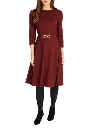 Phase Eight Belted Ponte Swing Dress