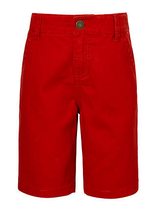 John Lewis & Partners Boys' Core Chino Shorts, Red