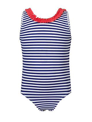 John Lewis & Partners Girls' Rosie Stripe Swimsuit, Multi
