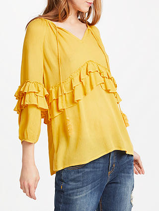 AND/OR Billie Jean Blouse, Ochre