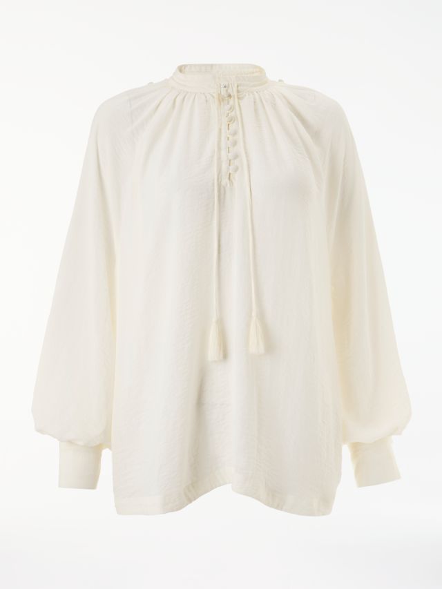 AND/OR Olivia Blouse, Ivory, 8