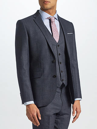 John Lewis & Partners Semi Plain Tailored Suit Jacket, Petrol