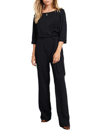 hush Avery Belted Jumpsuit, Black