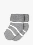 Polarn O. Pyret Baby Stripe Socks, Grey