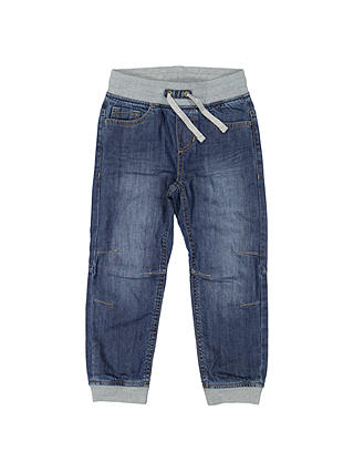 Polarn O. Pyret Children's Denim Trousers, Blue Denim