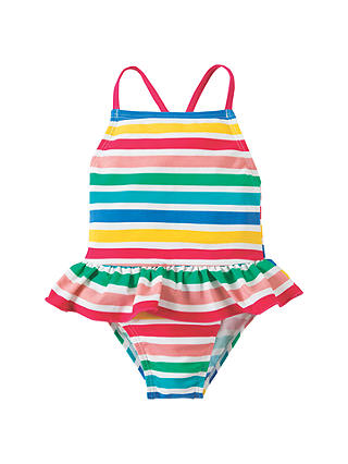 Frugi Organic Baby Million Stripes Swimsuit, Multi