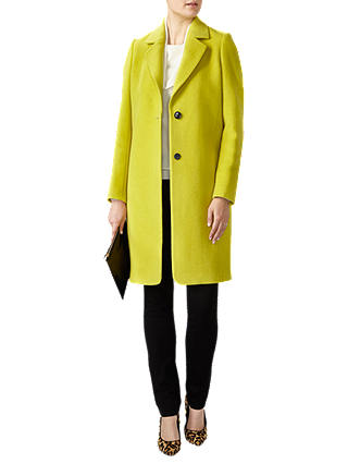 Pure Collection Wool Single Breasted Coat