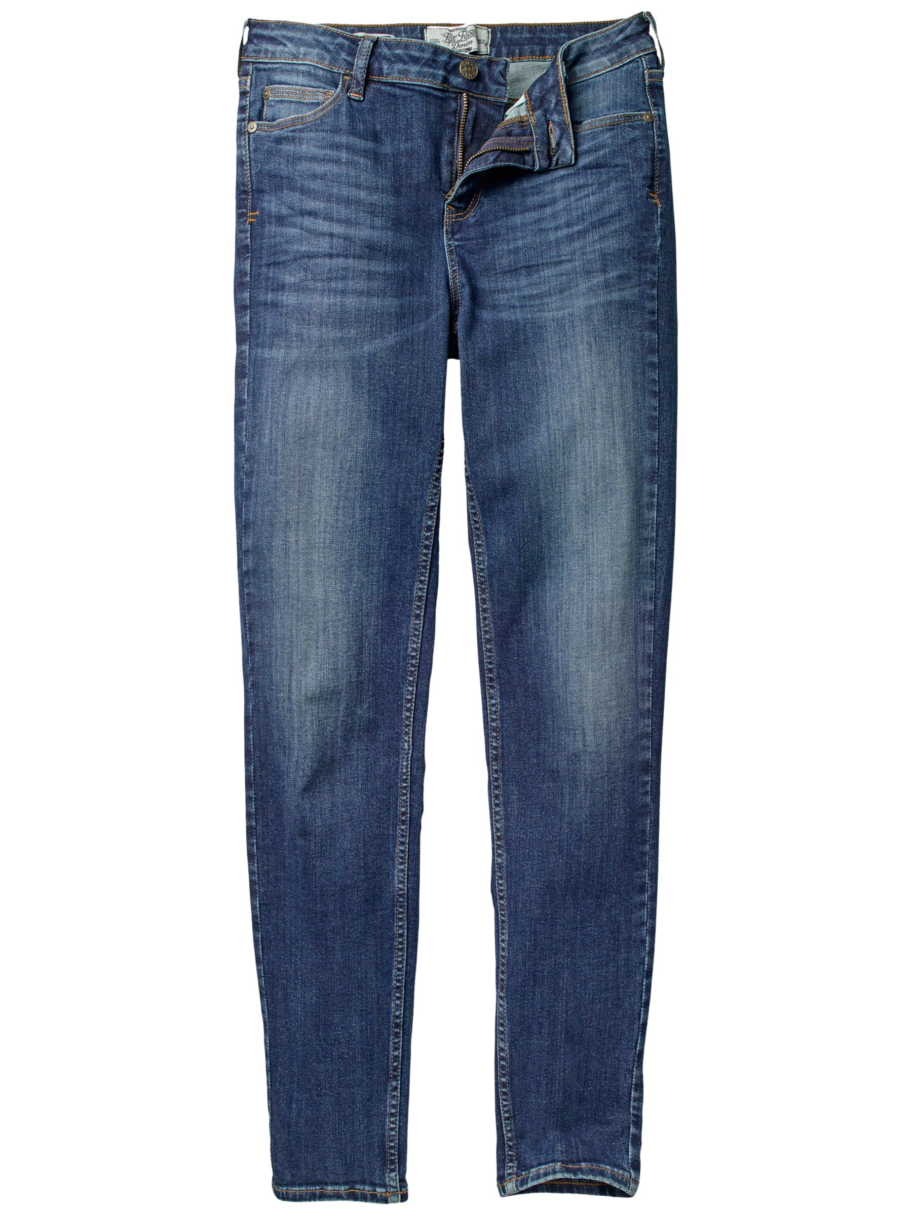 Fat Face Denim Super Skinny Jeans, Vintage Blue at John Lewis & Partners