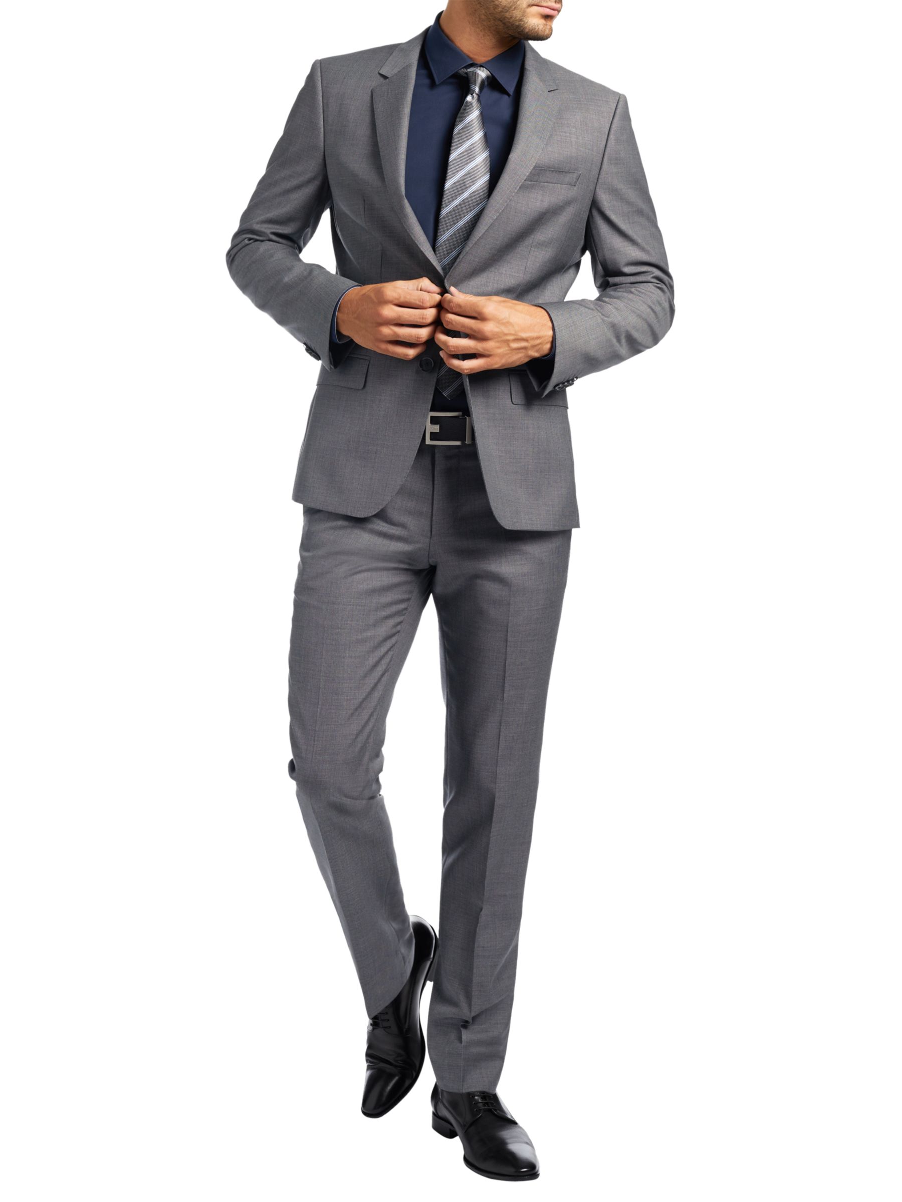 boss grey suit