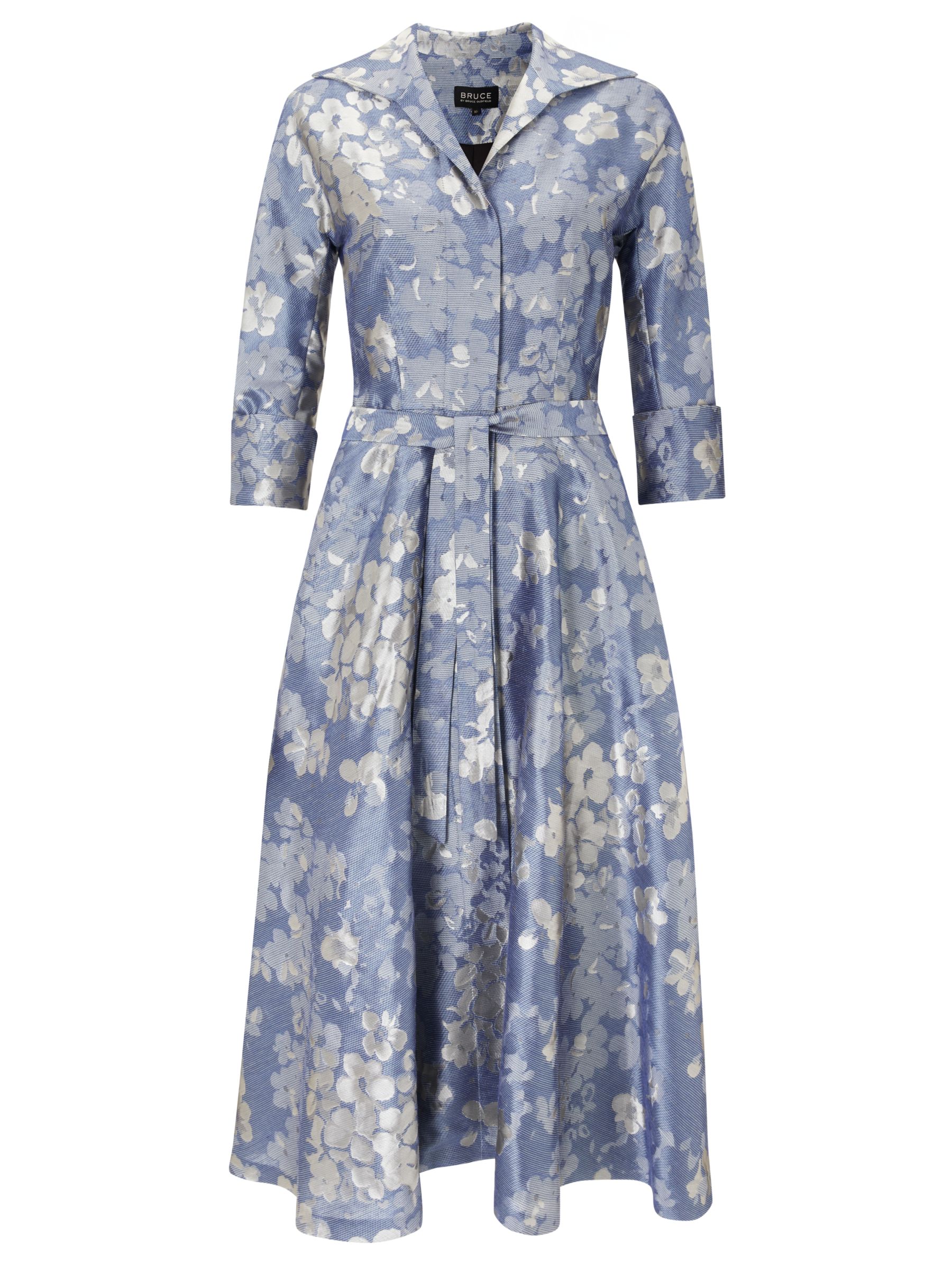 Bruce by Bruce Oldfield Floral Jacquard Dress, Blue
