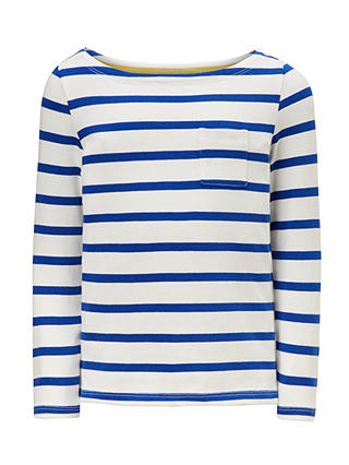 John Lewis & Partners Girls' Breton Stripe T-Shirt