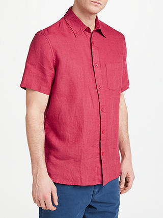 John Lewis & Partners Short Sleeve Linen Shirt