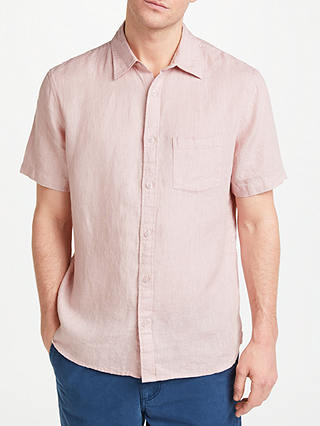 John Lewis & Partners Short Sleeve Linen Shirt