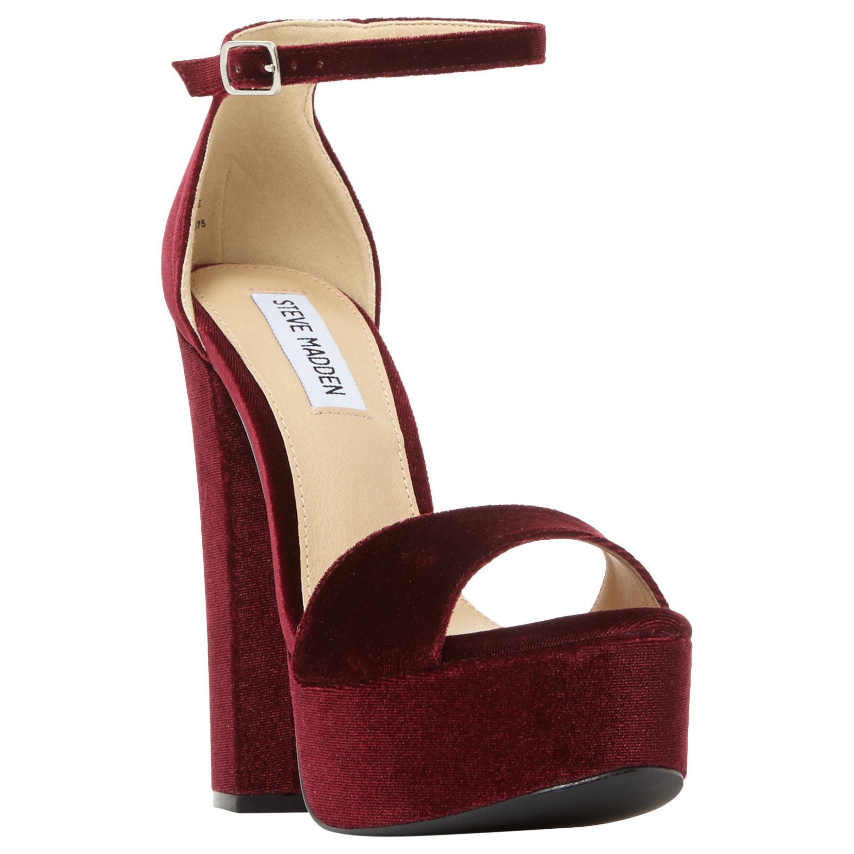 burgundy platform sandals