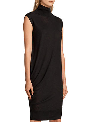 AllSaints Demi Wool Dress, Black