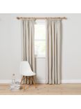 John Lewis ANYDAY Arlo Pair Lined Pencil Pleat Curtains, Putty