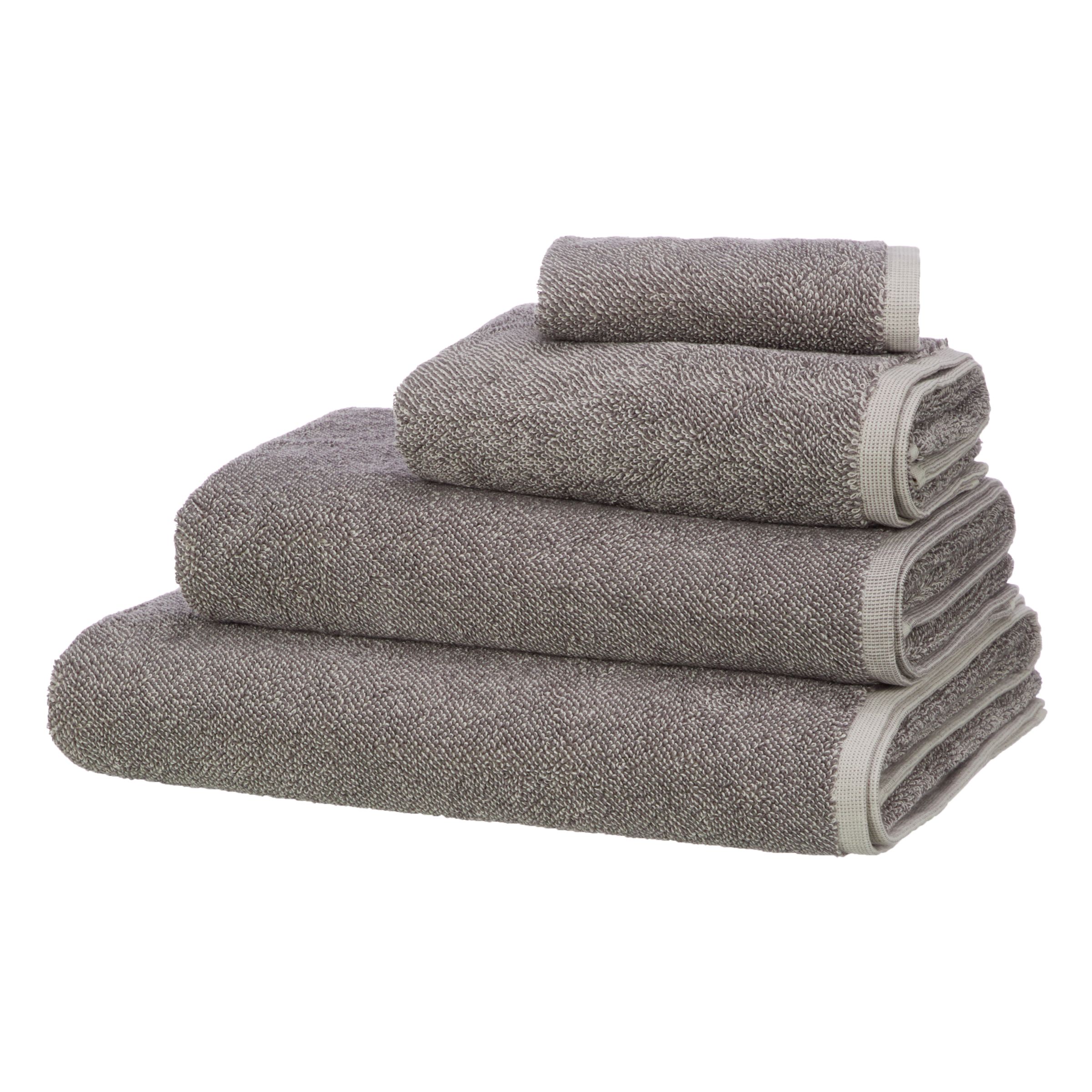 John Lewis & Partners Marl Cotton Hand Towel, Steel/Silver Grey