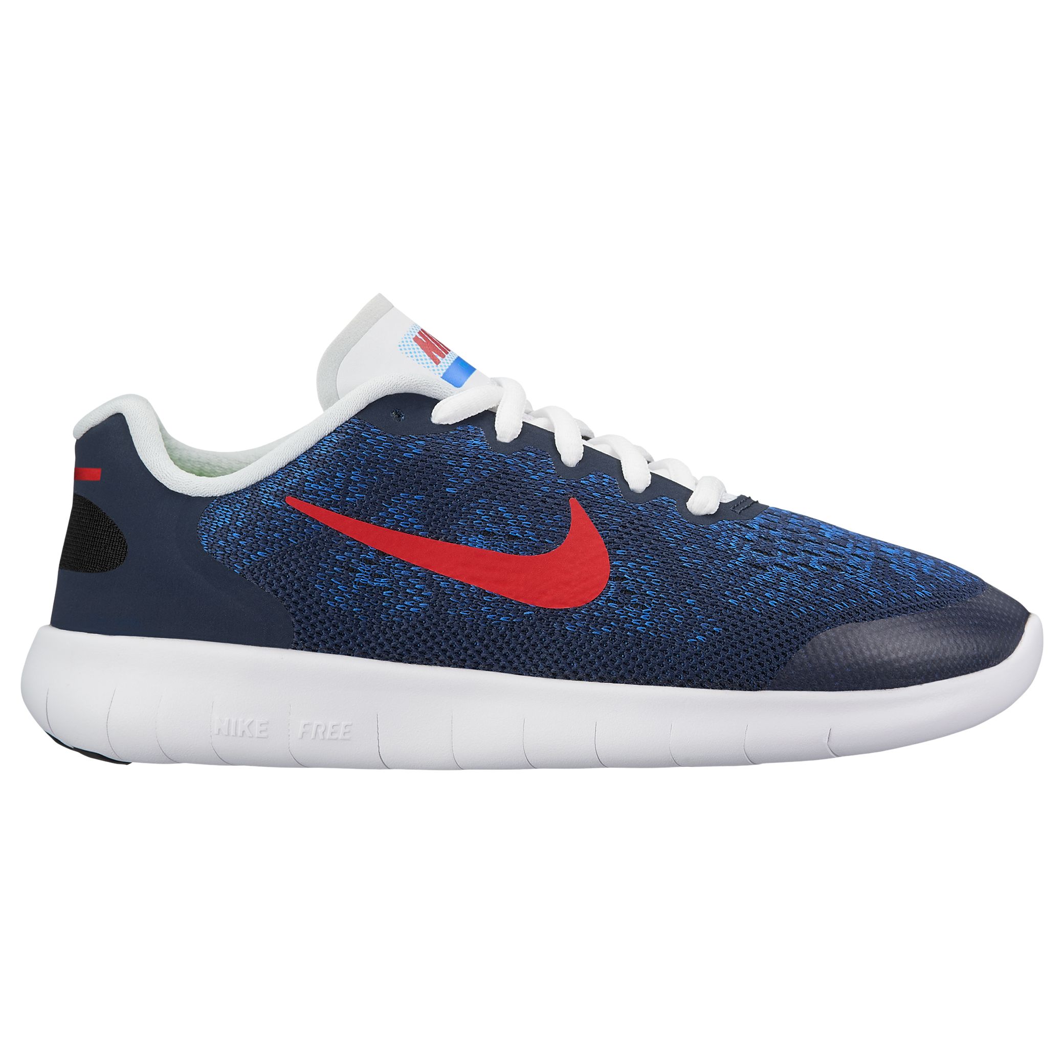 Nike Children's Free RN 2017 (GS) Trainers, Navy/Red, 4