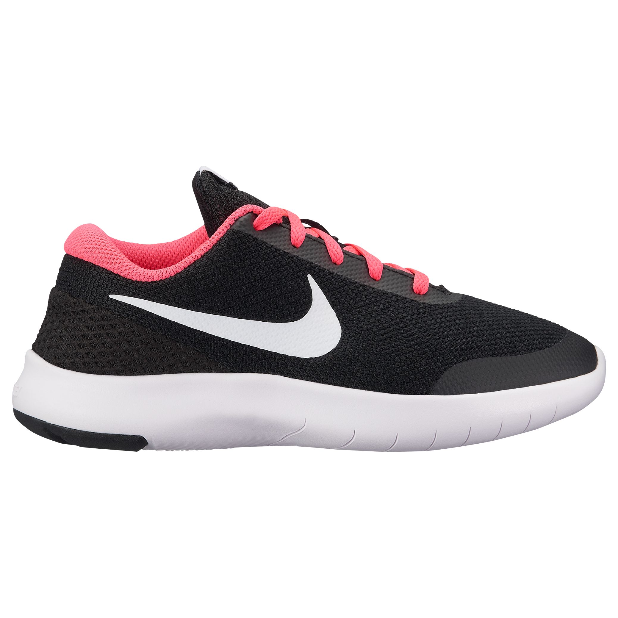 black and pink nike trainers