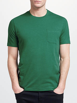 John Lewis & Partners Patch Pocket Slub Cotton T-Shirt