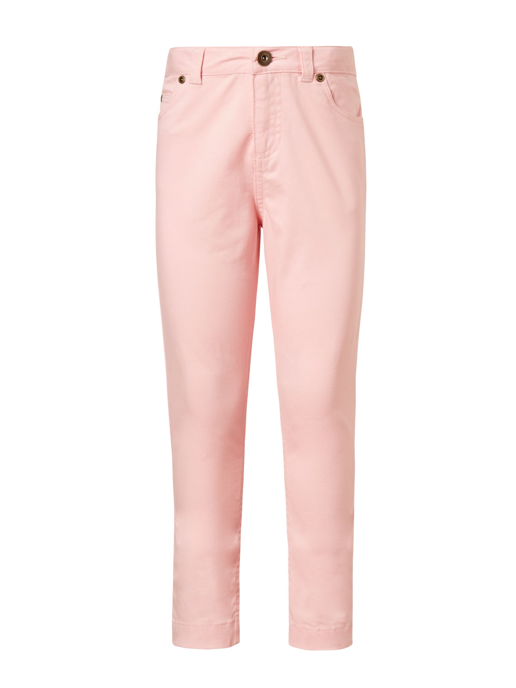 John Lewis & Partners Girls' Twill Jeans, Pink