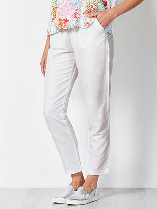 Collection WEEKEND by John Lewis Draw Waist Chinos, White