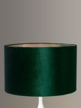 John Lewis & Partners Jenny Velvet Cylinder Lampshade, Emerald