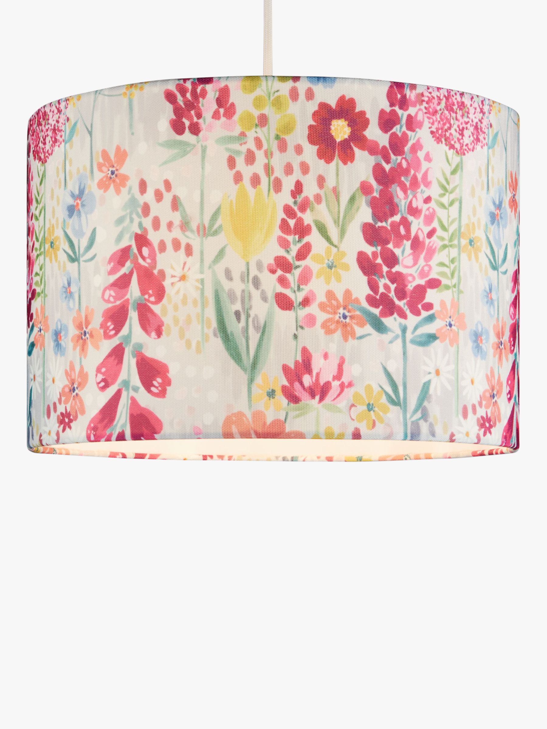 John Lewis Partners Flora Lampshade Multi At John Lewis