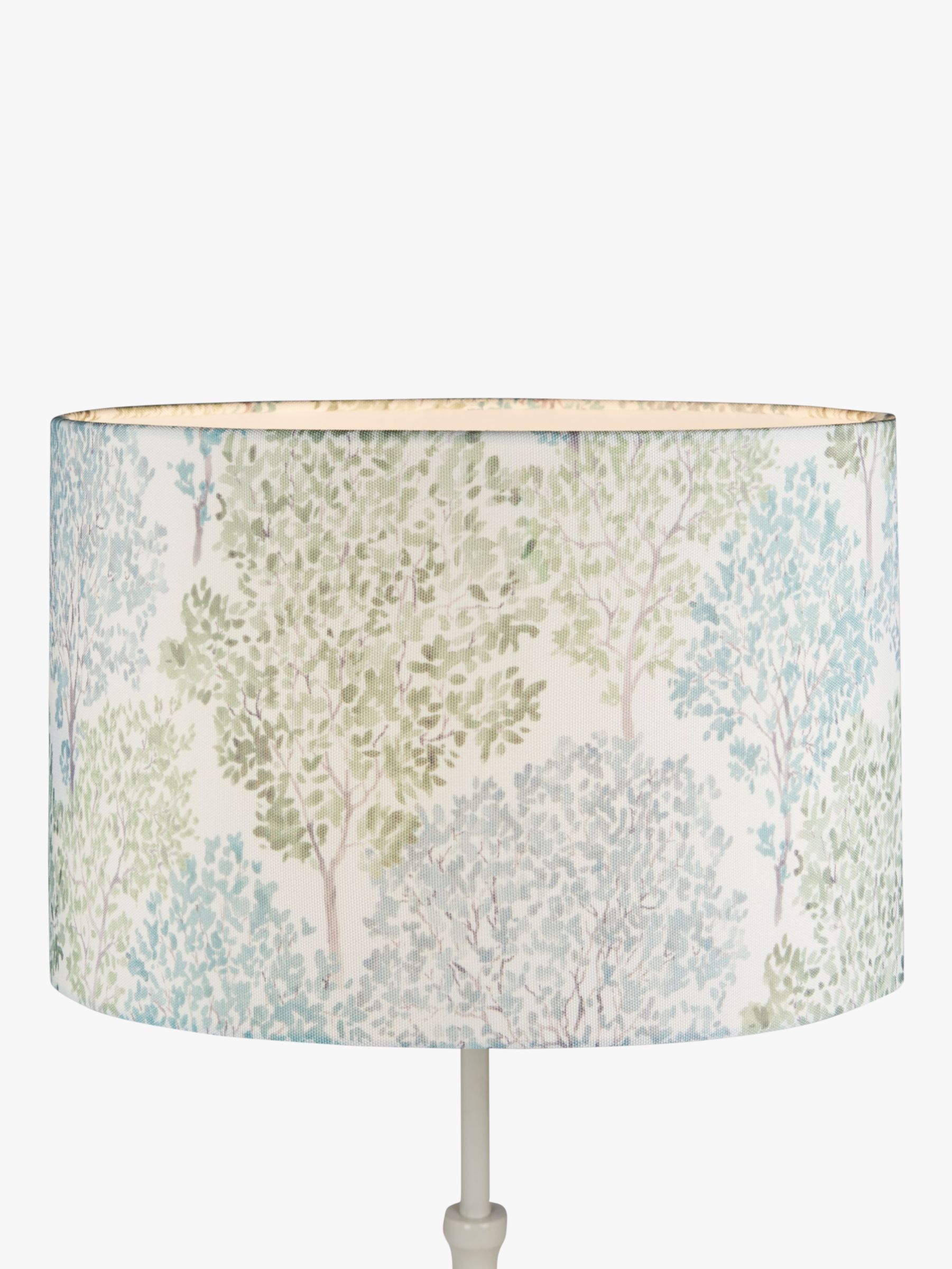 John Lewis Partners Leckford Trees Lampshade Green At John